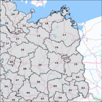 Postcodekaart Duitsland 5-cijferig | First Element Webshop